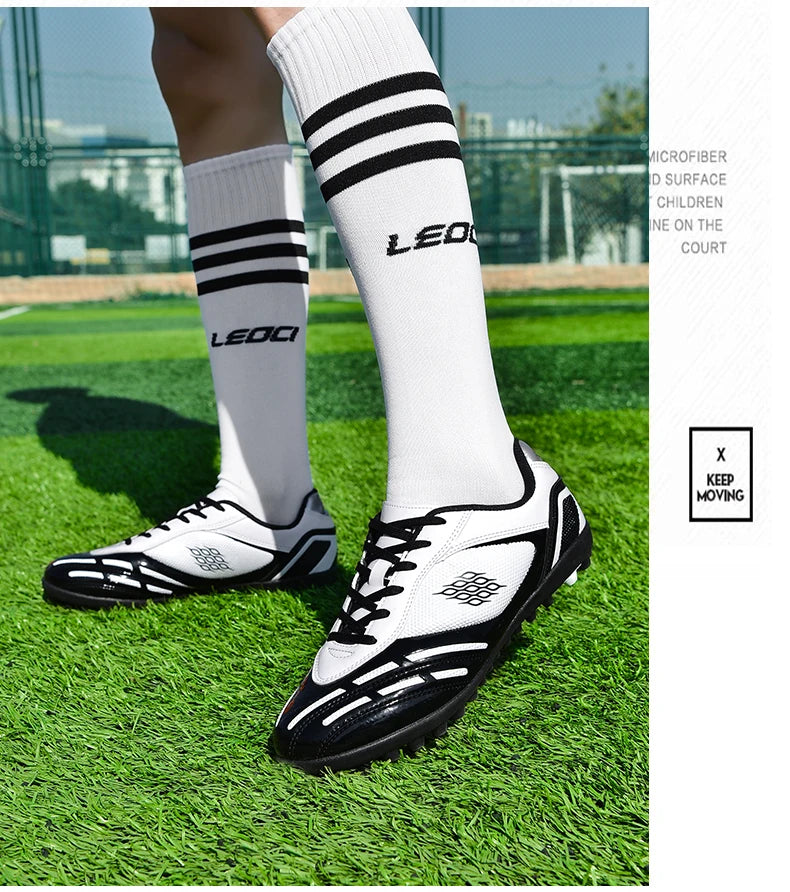 Soccer Shoes Men Turf Football Boots Fashion Firm Ground Studs Anti-Slip Boy Sneakers Original Outdoor Field Training Trainers