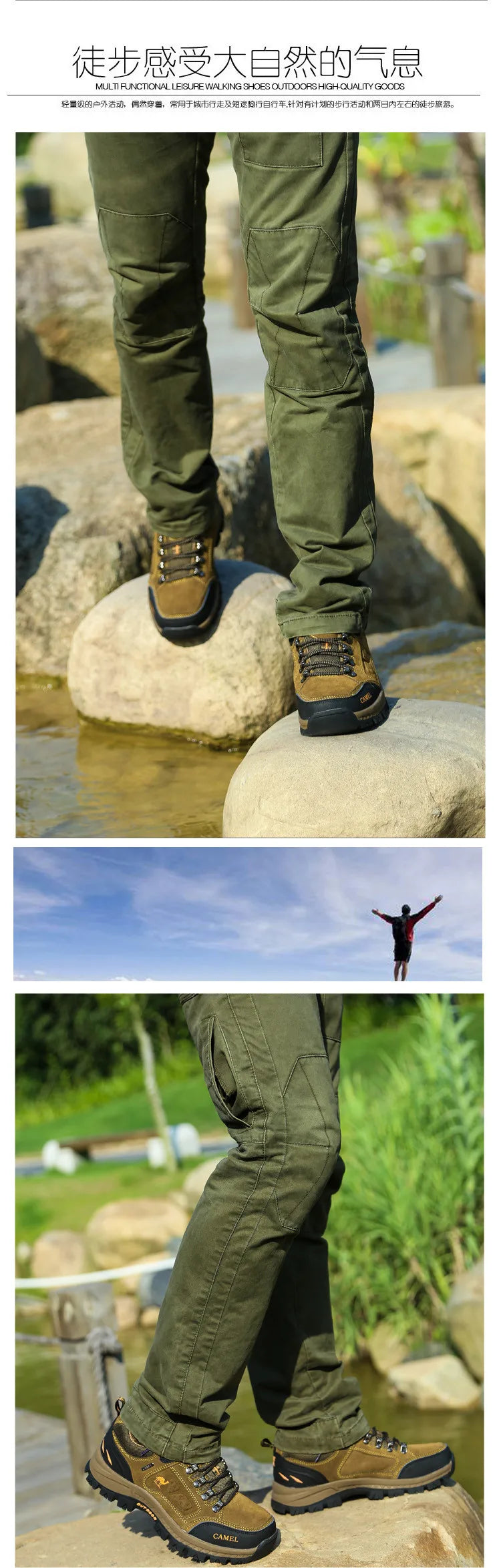 Herren-Wanderschuhe aus Veloursleder, Outdoor-Trail-Trekking-Sneaker, rutschfeste, atmungsaktive Kletterschuhe für Herren, Bergsportschuhe