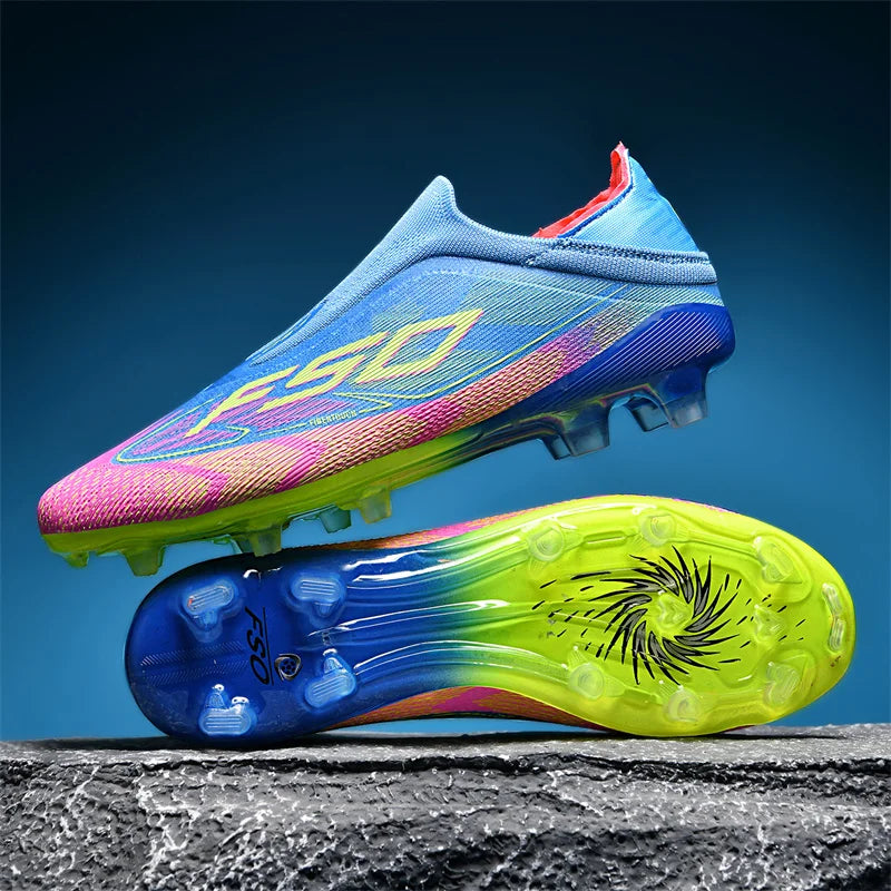 Chaussures de Football pour hommes, bottes de Football antidérapantes pour adultes, ultralégères, crampons d'intérieur, antidérapantes, Fg, gazon, Futsal, confortables, nouvelle collection