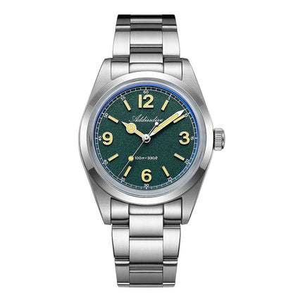 ADDIESDIVE 36mm Hot Sale Men's Watch AD2518 Bubble Mirror Glass 316L Stainless Steel Reloj Hombre 100m Waterproof Quartz Watches