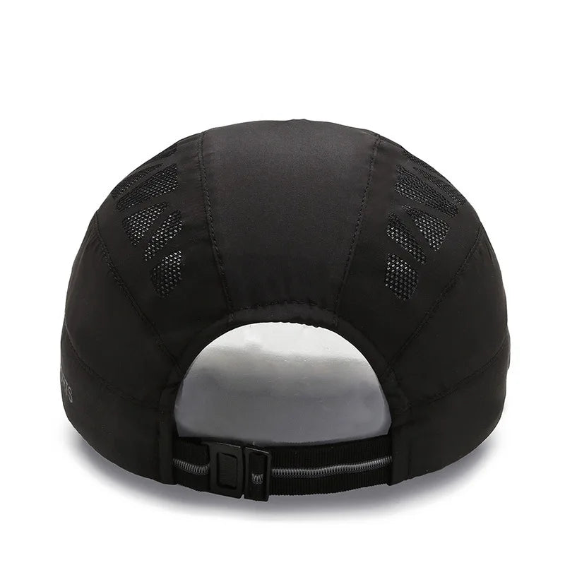 Unisex SPORTS med bogstavtryk, hurtigtørrende baseballkasket, solhatte, udendørs sommerkasketter i åndbart net, solskærmkasketter, baret, visir, golfhat