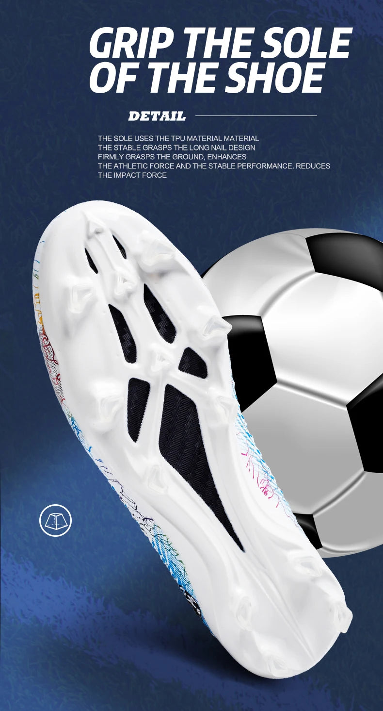 Men's Soccer Shoes Kids Football Boots Women Professional Soccer Cleats Antiskid Chaussure TF/FG Outdoor Athletic Football Shoes