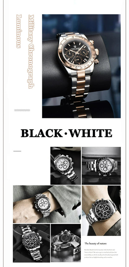 Gold 1644 PAGANI DESIGN 2026 New Men's Watches Top Brand Luxury Mens Quartz Wrist Watch Men Watch Men Chronograph Waterproof
