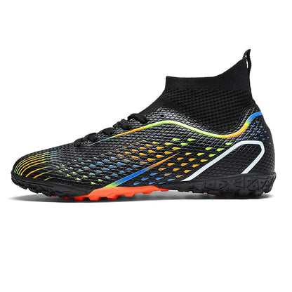 Chaussures de football FG/TF pour homme, bottes de football d'entraînement en plein air, baskets pour femme, chaussures de sport ultralégères antidérapantes, crampons de football pour terrain synthétique, grande taille
