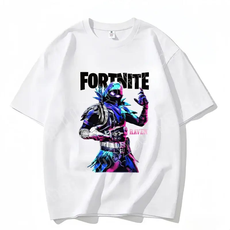 Fortnite Crew Neck T Shirt Unisex Adult Game Dance Fashion New Pure Cotton Short Sleeve Tops Perfect for Casual Wear Vacations
