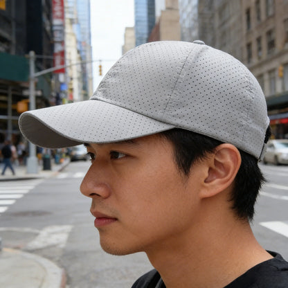 Mütze Herren Frühjahr/Sommer einfarbige Netzmütze Baseballmütze Damen Herbst Koreanische Ausgabe Sonnenschutzmütze Netz atmungsaktive Schirmmütze
