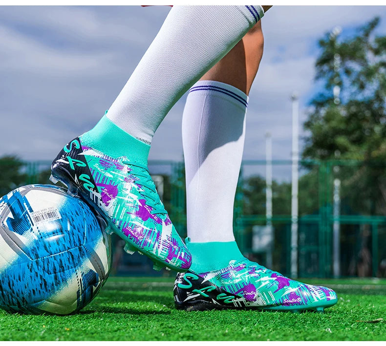 Brand Fashion Football Sneakers for Men Women Professional Field Boot Big Size 46 Long Spikes Soccer Cleats Men botas de futbol