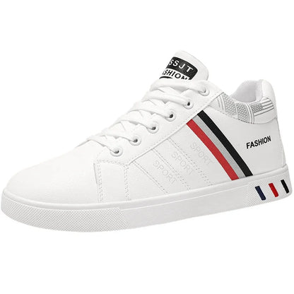 Męskie trampki codzienne, buty do skateboardingu, płaskie buty z PU, buty dla studentów, trampki outdoorowe, buty uliczne, sznurowane buty do chodzenia, rozmiar plus size 48