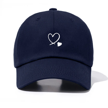 1 Piece Hearts Print Baseball Cap For Men & Women, Classic Casual Stylish, Perfect Gift For Families And Friends