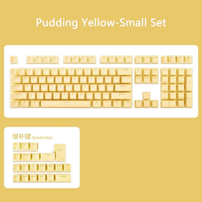 129 Keys Pudding Keycaps For Cherry MX Switch Mechanical Gaming Keyboard OEM Profile PBT Double Shot Keycap RGB backlit Key Caps