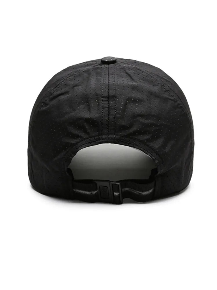 Men Women Mesh Moisture-Waging Quick Dry Baseball Cap Male Summer Female Originality Adjustable Breathable Sun Visor Fishing Hat