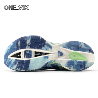 ONEMIX-Nylon Carbon Board Marathon Running Racing Shoes, Professional Stable Support, Shock-relief, Ultra-light Rebound Sneaker