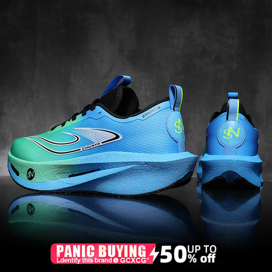 Zapatillas de running con placa de carbono para maratón, deportivas, transpirables, ligeras, cómodas y antideslizantes para hombre y mujer