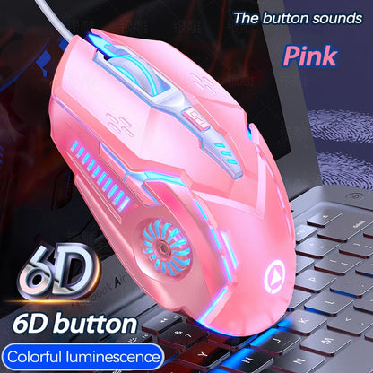 UTHAI G5 Six key 3200DPI wired illuminated gaming mouse, e-sports mechanical mute computer accessories