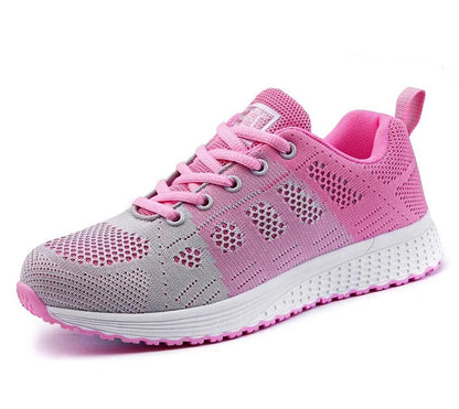 Damen-Flache Schuhe, Schnürschuhe, Freizeitsneaker, Damenschuhe, weiche Zapatos Mujer, große Größen