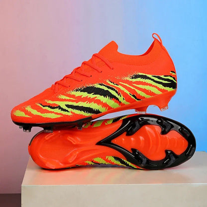 Nuevos zapatos de fútbol unisex para hombre, tacos de fútbol para adultos, ultraligeros, para exterior, deportivos, antideslizantes, cómodos, para césped, de alta calidad