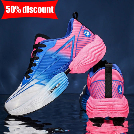 Zapatillas deportivas de alto rebote para pareja, profesionales para maratón, cómodas para jogging, con amortiguación, antideslizantes y para carreras
