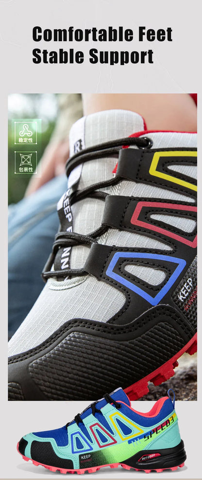 Women's Waterproof Hiking Shoes Outdoor Sports Shoes Women's Walking Travel Sports Shoes Bicycle Sports Shoes Running Sports Sho