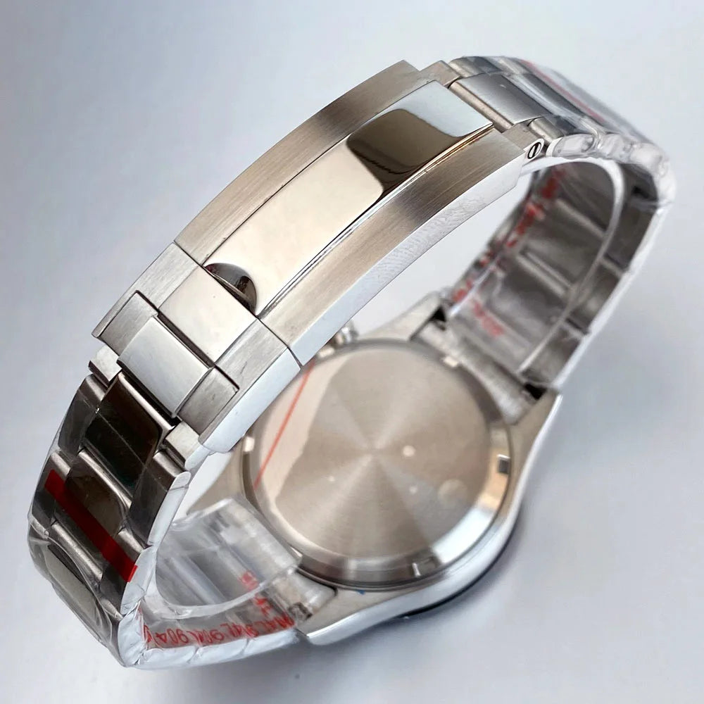 Reloj de lujo para hombre VK63 con movimiento de cuarzo, cronógrafo de negocios, 39mm, acero/oro rosa, fecha, esfera luminosa y cronógrafo completo