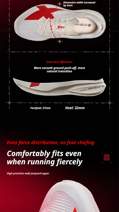 XTEP 2000km PRO Sapatilhas de Corrida para Homem 2026 Primavera Suavidade Durabilidade Estabilidade Conforto Leves Sapatilhas Desportivas Masculinas 874219110026