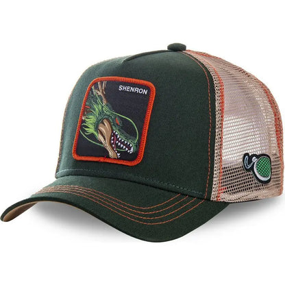 Dragon Ball Styles Anime Son Goku Bomuld Ny baseballkasket til mænd og kvinder Hip Hop Far Justerbar mesh-kasket Trucker-kasket
