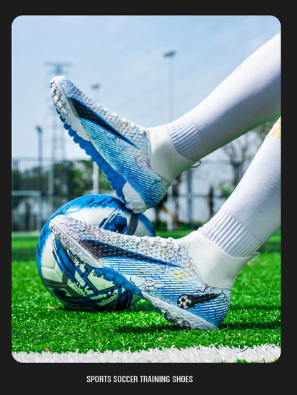 Men's Soccer Shoes Kids Football Boots Women Professional Soccer Cleats Antiskid Chaussure TF/FG Outdoor Athletic Football Shoes