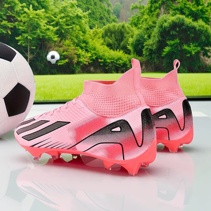 New Men's Football Boots Adult's Soccer Field Shoes Teenager's Sports Cleats Outdoor Grass Training Boots High Quality Sneakers