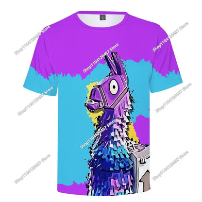 Christmas Fortnite 3d T-shirt Tees Battle Royale Streetwear Kids Victory Game Men and Women Harajuku T Shirt Teen Clothes