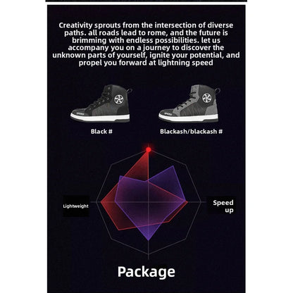 New Men's and Women's Four-Season Universal Safety Protection Motorcycle Riding Boots, Anti-Slip and Anti-Fall Motorcycle Shoes