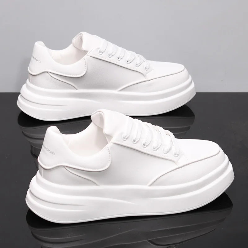 Kleine witte schoenen voor koppels Heren- en damesschoenen Sportschoenen Heren-sneakers Met verhoogde binnenzool Casual sportschoenen