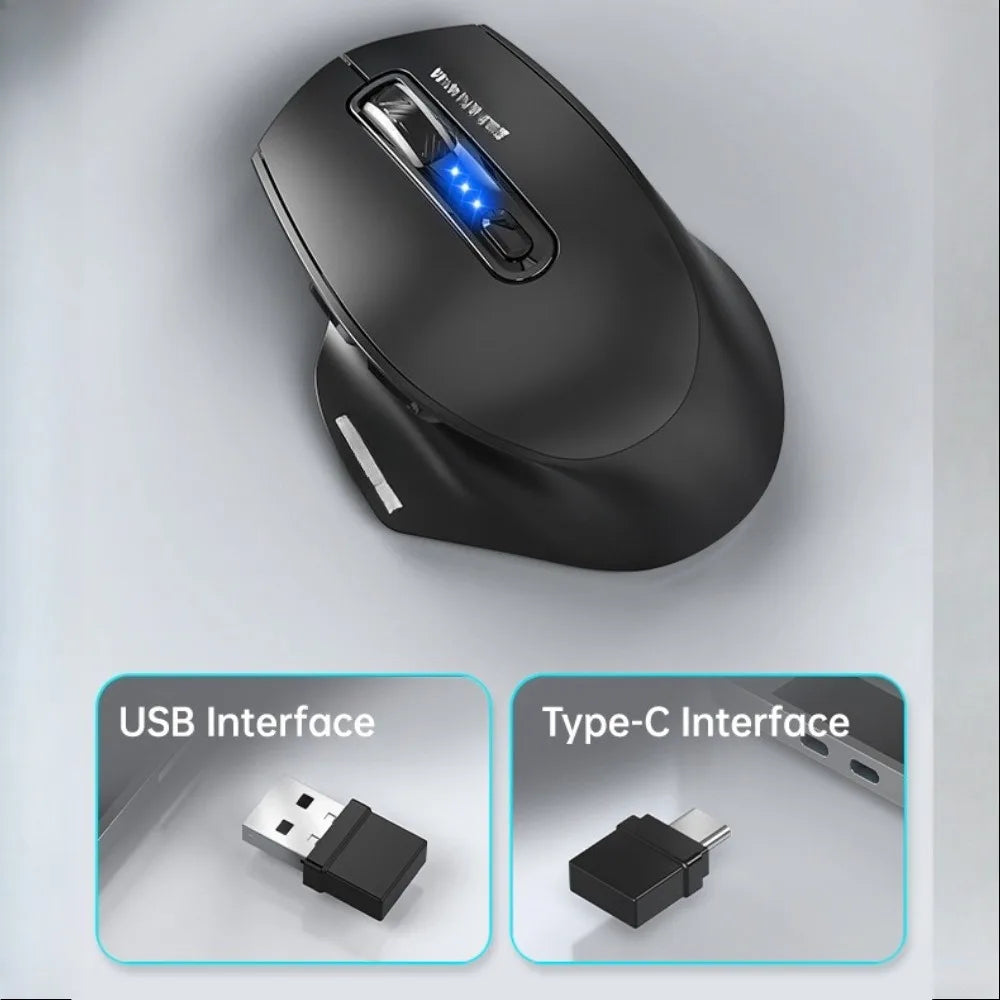 USB Wired Mouse RGB Backlight Silent Ergonomic Adjustable DPI for Desktop Laptop PC Office Gaming Home Daily Working Use