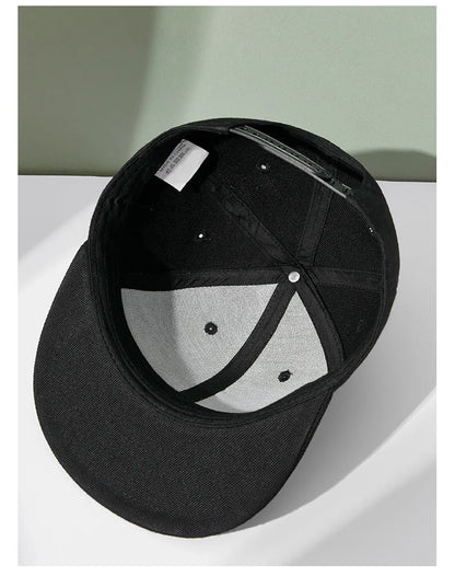 Partihandel 40 färger Justerbara platta snapback-kepsar med skärm Dam Mode Polyester Enfärgad basebollkeps Herr Hiphop Blank sportkeps