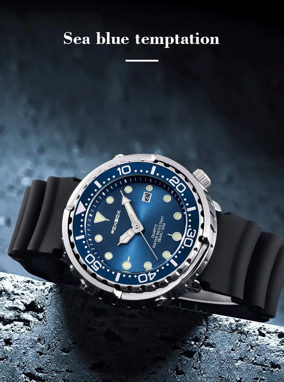 2024 Men Watch Outdoor Sports Quartz Watches Men Waterproof Chronograph Wristwatch Mens Military Clock Man Relogio Masculino
