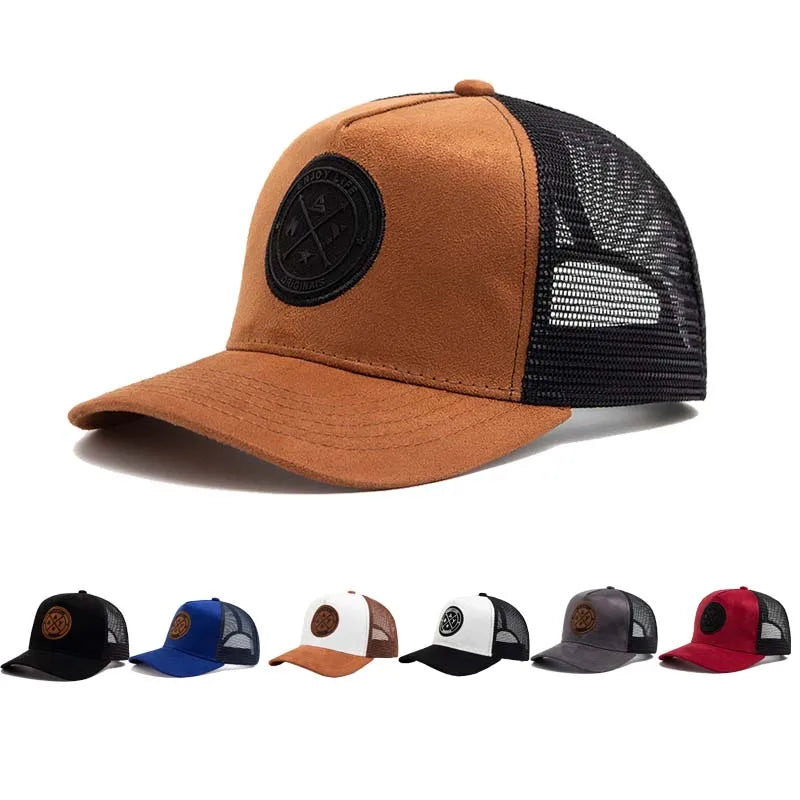 Baseballová čiapka Four Seasons Mesh pre ženy a mužov, módna, ležérna, priedušná, s písmenom a ikonou, unisex, hip-hopová, truckerová, na outdoorové športy, čiapka typu „dad hat“