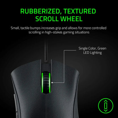 Razer DeathAdder Essential kabelgebundene Gaming-Maus / kabelgebundene Maus 6400DPI 5 unabhängige Tasten für Laptop PC Gamer