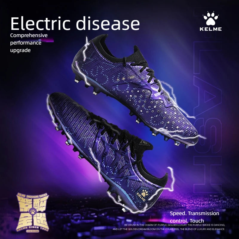 KELME Fotbalové kopačky pro dospělé Pánské Disease Electric 3.0 Krátké hroty Fotbalové boty Dětské MG Professional Zápasové tréninkové boty