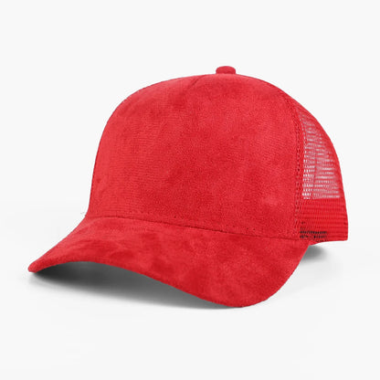 1 Piece Baseball Cap Men 5 panel Mesh Suede Trucker Hat Womren Spring Summer Outdoor Sports Hats Women Solid Color gorros
