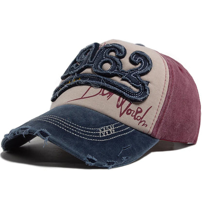 Fashion Vintage Washed Cotton Baseball Cap Men Digit 1962 Embroidery Snapback Spring Autumn Women Hat Visor Hip Hop Caps