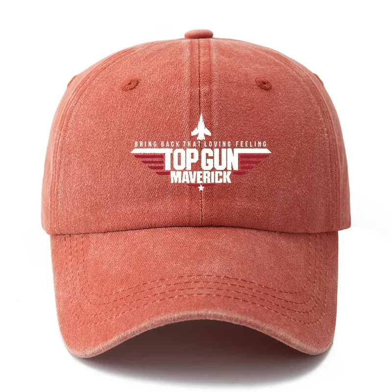 "TOP GUN MAVERICK" Men'S Classic Vintage Baseball Cap, Adjustable  Hat with Curved Brim, Casual Outdoor Sports