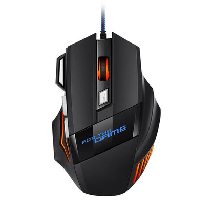 1 db új Hyperspeed USB gamer egér RGB háttérvilágítással, ergonomikus gamer egér, 7D e-sport vezetékes egér laptophoz és gamer PC-hez