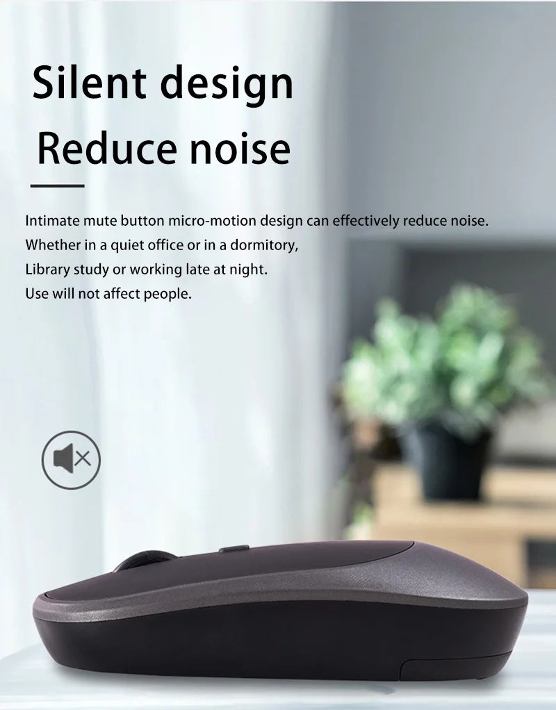 Lenovo draadloze muis USB-oplaadbaar ergonomisch met instelbare DPI voor kantoor, stil, 2.4G Bluetooth optische elektrische muis voor gaming en kantoor