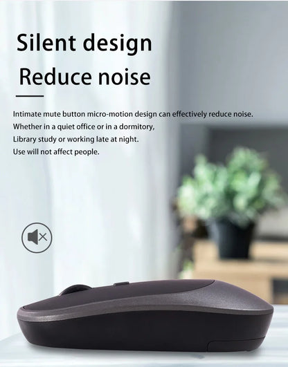 Lenovo draadloze muis USB-oplaadbaar ergonomisch met instelbare DPI voor kantoor, stil, 2.4G Bluetooth optische elektrische muis voor gaming en kantoor