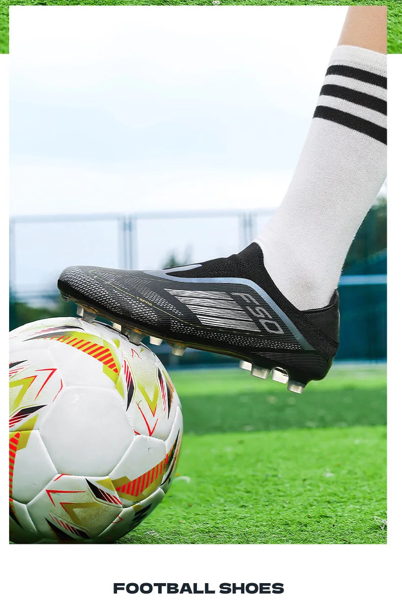 New Men Football Boots ComfortableSoccer Shoes Match Training Boys Non Slip Long Spikes Breathable Adult Cleats Outdoor Sport