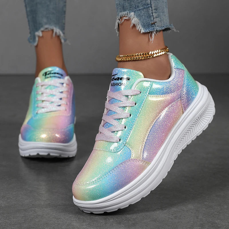 New Summer Fashionable Womens Sports Shoes Versatile Lightweight and Durable Running Shoes Shock-absorbing Daily Walking Shoes