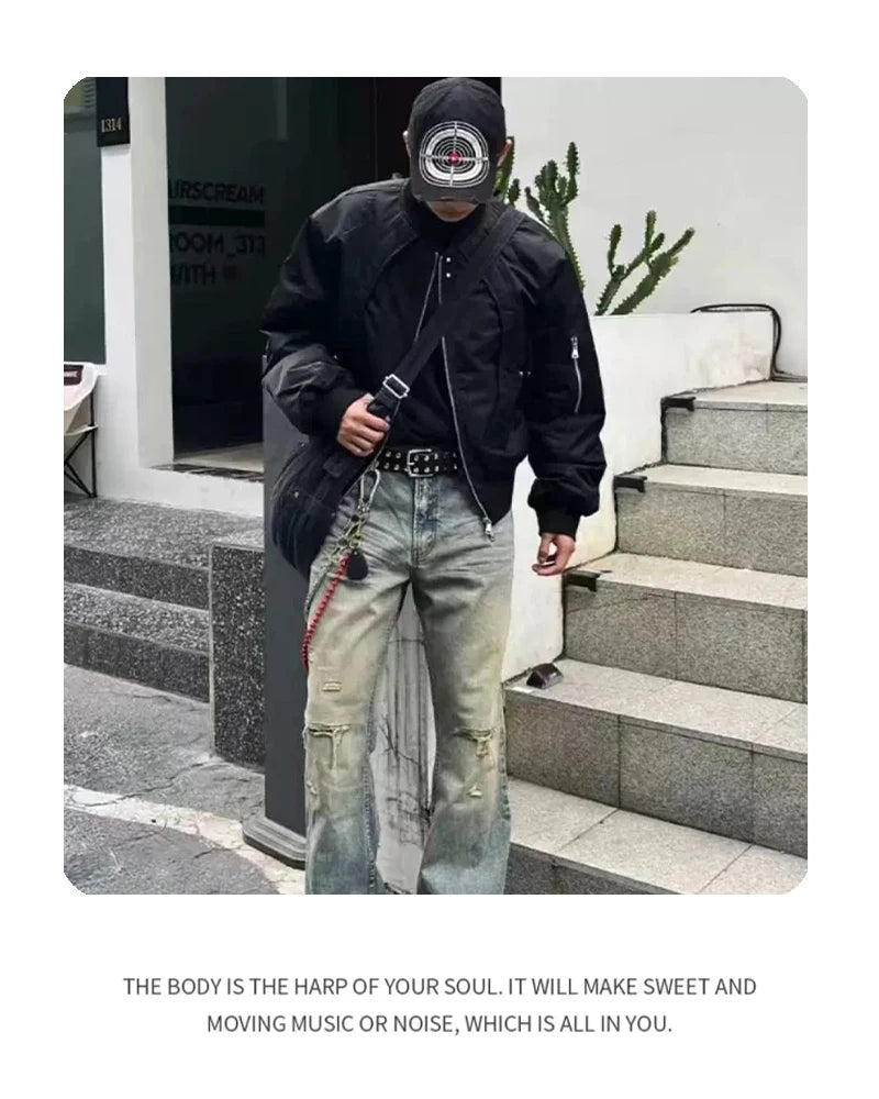 Unisex Broken Style Bull's-eye Cross Embroidery Baseball Hats Sunshade Personal Versatile Peaked Caps Street Fashion Hip Hop