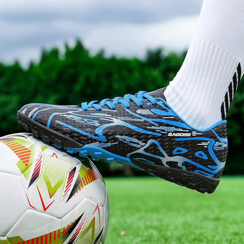 Neue Herren-Fußballschuhe TF Sport Trainings-Soccer-Schuhe, weich, ultraleicht, atmungsaktiv, professionelle Unisex-Sneaker, Rasen-Stollenschuhe für Matches