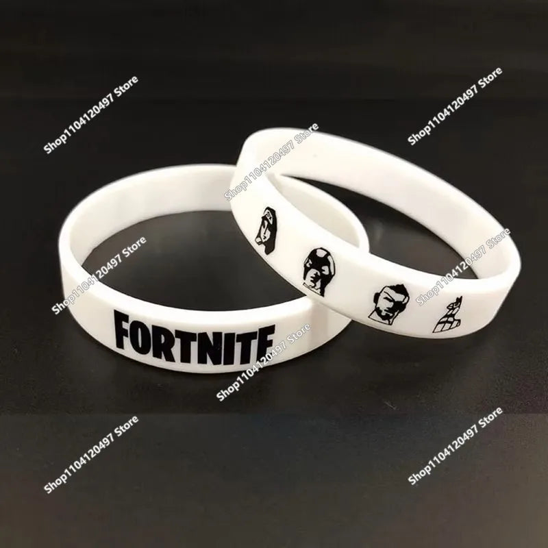 1 piece Red Black Blank Fitness Fortnite Wristband Gift Men's Women's Children's Rubber Silicone Bracelet For Man Wholesale