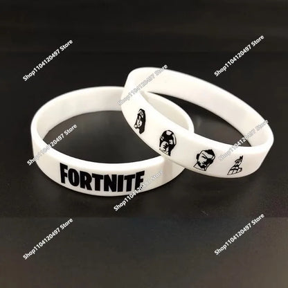 1 piece Red Black Blank Fitness Fortnite Wristband Gift Men's Women's Children's Rubber Silicone Bracelet For Man Wholesale
