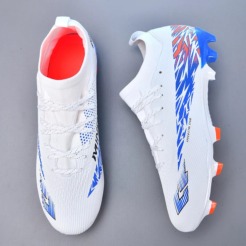Nouvelles chaussures de football professionnelles pour hommes, chaussures de football antidérapantes, unisexes, respirantes, chaussures de futsal, nouvelles chaussures à crampons, livraison directe, ultralégères