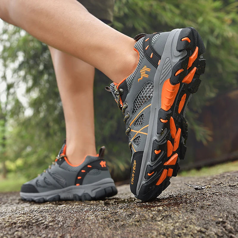 Men's Hiking Shoes Breathable Mesh Sports Summer Outdoor Wear-resistant Hiking and Hunting Tactical Shoes